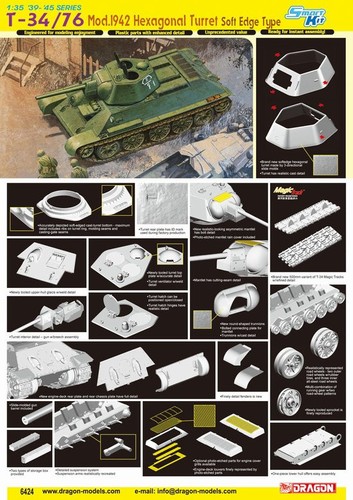 Dr6424 dragon t - dr6424, t-34/76