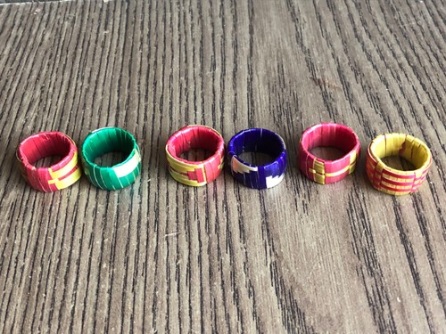 Kleine serviettenringe aus - 6,