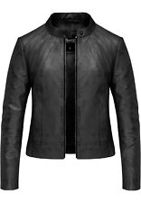 Damen Echtleder Jacke Biker