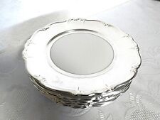 6 Kuchenteller in Silbermantel Edelstein Maria Theresia