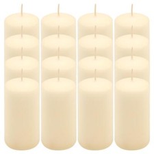 16er Set Stumpenkerze creme