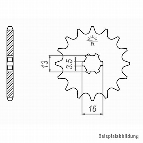 Ritzel vorne zähne yamaha - 10,