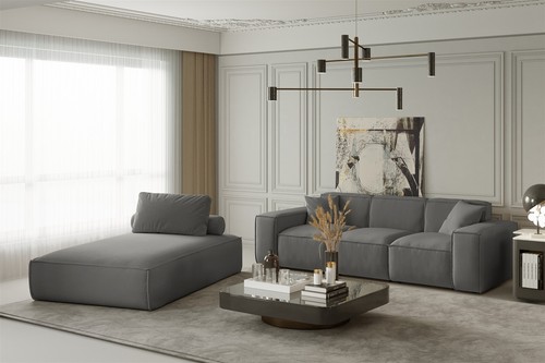 Sofa set teilig sezlong und - sofa, 2-teilig