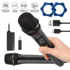Drahtloses UHF Mikrofon Set Kabelloses Funk Handmikrofon Dynamisch für Partybox