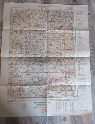 Original wehrmacht landkarte - original, /