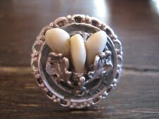 riesiger Unikat Grandlring Grandelring Trachten Dirndl Ring 925er Silber RG 59 