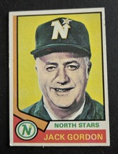 1974 topps jack gordon - topps,