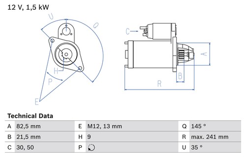 Bosch 986 010 850 - 010, starter