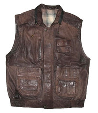 Herren- LEDERWESTE / Outdoor-