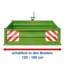 Traktor Heckmulde Heckcontainer Mulde Container 120 150 180 cm versch. Modelle