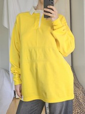 Großer Pullover Oversize Gelb