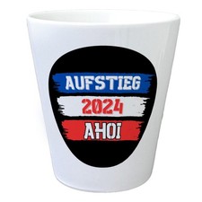 Kiel Aufstieg 2024 Blumentopf mit Spruch Ahoi
