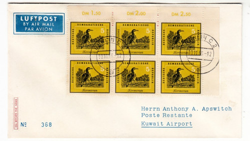 Ddr luftpost briefkuvert - ddr,