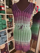 Strandkleid Häkelkleid XS/ S Neu Handarbeit Unikat