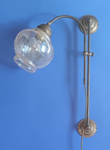 Wand lampe messing glas - wand-lampe, messing/glas