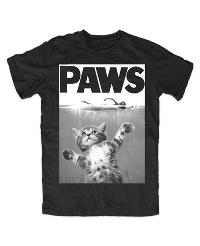 Paws shirt tee jaws shark - tee,