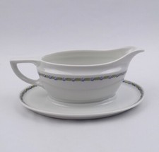 Rosenthal Jugendstil Hortense Else Sauciere blaue Blumenranke Porzellan um 1910