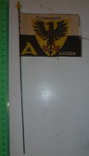 Alemannia Aachen seltene kleine Fahne Fähnchen 60er Jahre