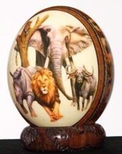 Straußenei Big Five Elefant