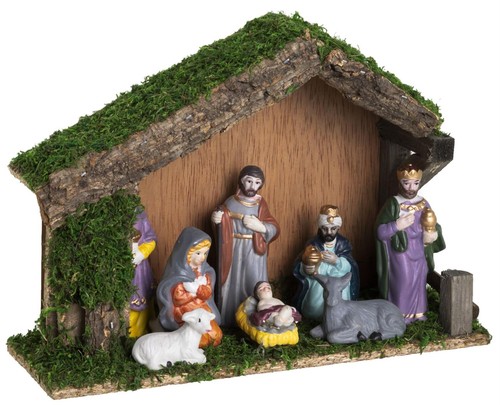 Holz weihnachts krippe 8 - holz,
