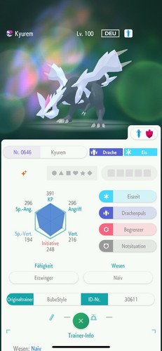 Pokémon kyurem iv6 shiny - iv6,