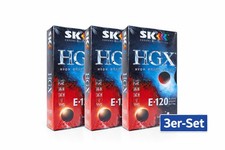 3x VHS Kassette E-120 NEU OVP