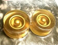 2 Allparts Speed Knobs, Poti-knöpfe Ohne Ziffern gold