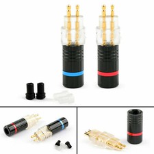 Ersatz Audio Stecker zum Löten für Sennheiser HD25 HD525 HD565 HD600 HD650 rund