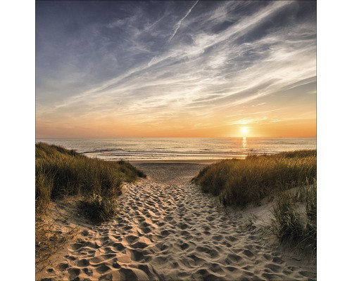 Glasbild weg zum strand - zum,