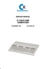 COMMODORE C128 C128D COMPUTER SERVICE REPARATUR WERKSTATTHANDBUCH NACHDRUCKT 