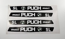 Sticker Aufkleber Auto Motorrad  Puch Logo Emblem SL Maxi Schwarz weiß 20cm NEU
