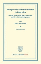 Kleingewerbe und Hausindustrie