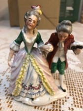 Sehr alte, antike Porzellan-Rokoko-Figur "Galantes Paar" gemarkt mit 2897 SELTEN