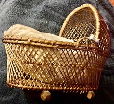 Krippe Bettdecke antik Holz