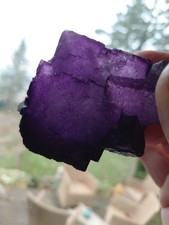 Lila Flourit Mineralien ca