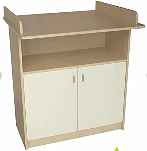 Wickelkommode holz beige weiß - holz, beige/weiß