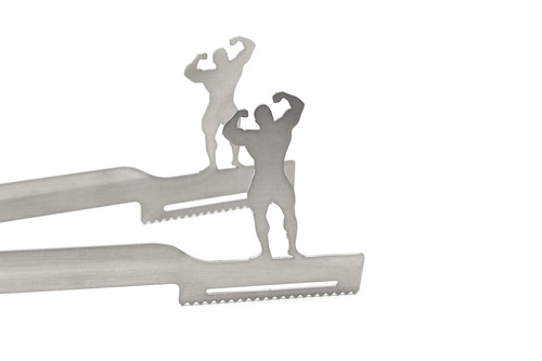 Grillzange motiv kraftsport - motiv, /