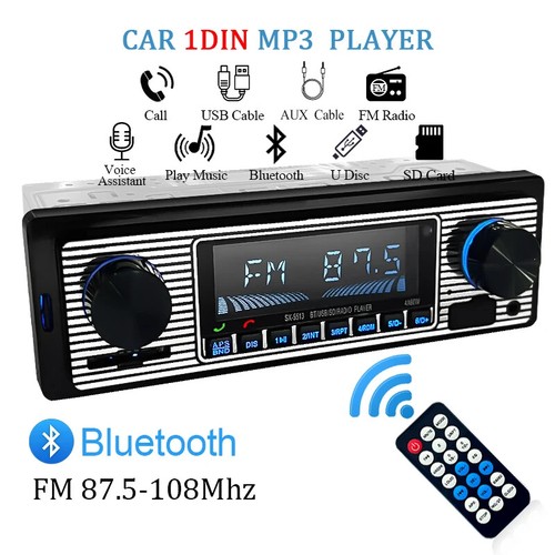 Bluetooth oldtimer auto - bluetooth, fm