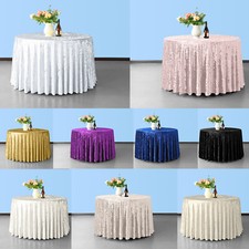 Elegant Rund Samt Tischdecke