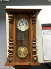 Wanduhr, antik um 1900, mit