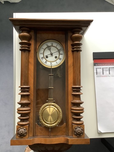 Wanduhr antik 1900 mit - wanduhr,,