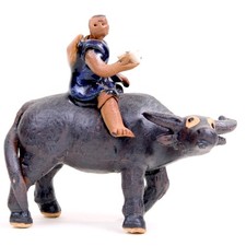 Bonsai - Figur,  Asiatischer Wasserbüffel  8 x 4 x 7,5 cm   70922