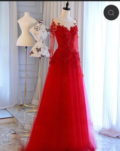 Rotes ballkleid abendkleid - ballkleid,
