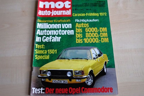 Mot 1972 simca 1000 - mot, 06/1972
