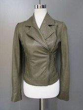 Drykorn Lederjacke Oliv