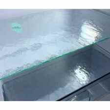 Kühlschrank Einlegeboden | Glasplatte - Strukturglas 4 mm - 2 abgerundete Ecken