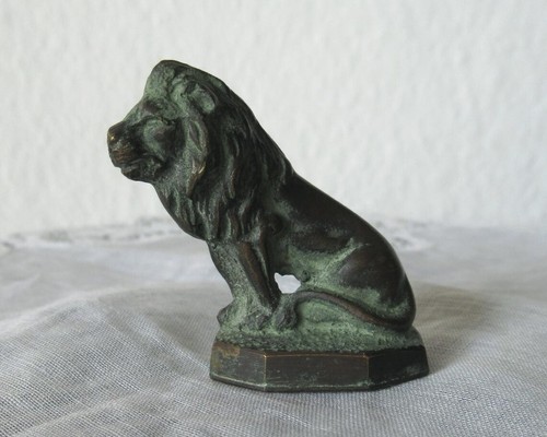 Alte skulptur löwe bronze - alte,