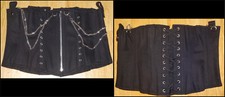 ~NEU~Gothic~Fetisch~Punk~GOTHICANA~Unterbrustcorsage~Ketten~Schnürung~Gr. XXL~