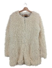 SILVER CREEK Teddyjacke Damen Jacke Gr. DE 40 hellgelb extravaganter Stil