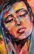 Modern  Pörtrait Frau Pop Art